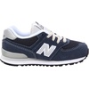 New Balance Kids’ 574 V1 Lace-Up Sneakers | Casual Shoes(Navy/Silver)