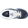 New Balance Kids’ 574 V1 Lace-Up Sneakers | Casual Shoes(Navy/Silver)