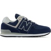 New Balance Kids’ 574 V1 Lace-Up Sneakers | Casual Shoes(Navy/White)