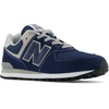 New Balance Kids’ 574 V1 Lace-Up Sneakers | Casual Shoes(Navy/White)