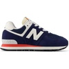 New Balance Kids’ 574 V1 Lace-Up Sneakers | Casual Shoes(Nb Navy/Blast Red)