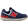 New Balance Kids’ 574 V1 Lace-Up Sneakers | Casual Shoes(Nb Navy/Team Red)