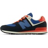 New Balance Kids’ 574 V1 Lace-Up Sneakers | Casual Shoes(Phantom/Blast Red)