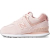 New Balance Kids’ 574 V1 Lace-Up Sneakers | Casual Shoes(Pink Haze/White)