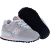 New Balance Kids’ 574 V1 Lace-Up Sneakers | Casual Shoes(Raincloud/Pink Haze)