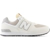New Balance Kids’ 574 V1 Lace-Up Sneakers | Casual Shoes(Sea Salt/White)