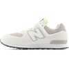 New Balance Kids’ 574 V1 Lace-Up Sneakers | Casual Shoes(Sea Salt/White)