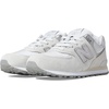 New Balance Kids’ 574 V1 Lace-Up Sneakers | Casual Shoes(Summer Fog/Silver Metallic)