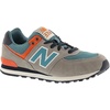New Balance Kids’ 574 V1 Lace-Up Sneakers | Casual Shoes(Tan/Orange)