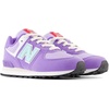 New Balance Kids’ 574 V1 Lace-Up Sneakers | Casual Shoes(Violet Crush/Bright Cyan)