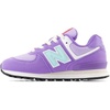 New Balance Kids’ 574 V1 Lace-Up Sneakers | Casual Shoes(Violet Crush/Bright Cyan)