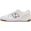 New Balance Men’s 480 V1 Sneakers(Sea Salt/Classic Crimson)