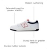 New Balance Men’s 480 V1 Sneakers(White Navy)