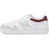 New Balance Men’s 480 V1 Sneakers(White/Classic Crimson)