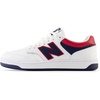New Balance Men’s 480 V1 Sneakers(White/Natural Indigo/Team Red)