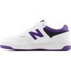 New Balance Men’s 480 V1 Sneakers(White/Prism Purple/Black)
