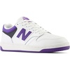 New Balance Men’s 480 V1 Sneakers(White/Prism Purple/Black)