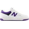 New Balance Men’s 480 V1 Sneakers(White/Prism Purple/Black)