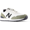 New Balance Men’s 515 | Casual Shoes(White/Dark Olivine)