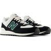 New Balance Men’s 574 Vulc Sneakers(Black/White/Marsh Green)