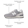 New Balance Men’s 574 Vulc Sneakers(Grey/White)
