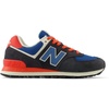 New Balance Men’s 574 Vulc Sneakers(Phantom/Blue Agate/Blast Red)
