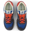 New Balance Men’s 574 Vulc Sneakers(Phantom/Blue Agate/Blast Red)