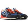 New Balance Men’s 574 Vulc Sneakers(Phantom/Blue Agate/Blast Red)