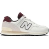 New Balance Men’s 574 Vulc Sneakers(White/Burgundy)