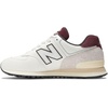 New Balance Men’s 574 Vulc Sneakers(White/Burgundy)