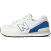 New Balance Men’s 574 Vulc Sneakers(White/Royal Blue)