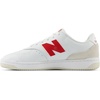 New Balance Men’s 80 Sneaker | Casual Shoes(White/Team Red)