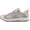 New Balance Unisex-Adult 408 Sneaker | Casual Shoes(Grey Matter/Rosewood/Silver Metallic)