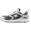 New Balance Unisex-Adult 408 Sneaker | Casual Shoes(Rain Cloud/Shadow Blue/Alkaline Green)