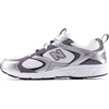 New Balance Unisex-Adult 408 Sneaker | Casual Shoes(White/Silver Metallic/Neptune Grey)