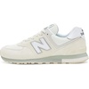 New Balance Unisex-Adult 574 Sneaker(Black/Nb 103 White)