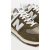 New Balance Unisex-Adult 574 Sneaker(Calcium-silver Metallic)