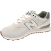 New Balance Unisex-Adult 574 Sneaker(Off White-dark Navy)
