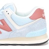 New Balance Unisex-Adult 574 Sneaker(Oxford Blue/Apricot Orange)