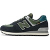 New Balance Unisex-Adult 574 V2 | Casual Shoes(Black/Grey)