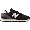 New Balance Unisex-Adult 574 V2 | Casual Shoes(Black/White)