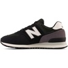 New Balance Unisex-Adult 574 V2 | Casual Shoes(Black/White)