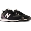 New Balance Unisex-Adult 574 V2 | Casual Shoes(Black/White)