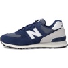New Balance Unisex-Adult 574 V2 | Casual Shoes(Navy/White)