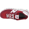 New Balance Unisex-Adult 574 V2 | Casual Shoes(Red/White)