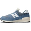 New Balance Unisex-Adult 574 V2 | Casual Shoes(Vintage Indigo/White/Angora)