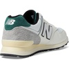 New Balance Unisex-Adult 574 V2 | Casual Shoes(White/Green)