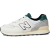 New Balance Unisex-Adult 574 V2 | Casual Shoes(White/Green)