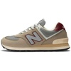 New Balance Unisex-Adult U574v1 | Casual Shoes(Arid Stone/Monarch Burgundy)
