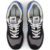 New Balance Unisex-Adult U574v1 | Casual Shoes(Black/Blue Agate)